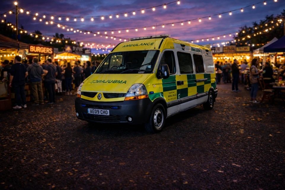 event medical cover in Macclesfield, Cheshire.